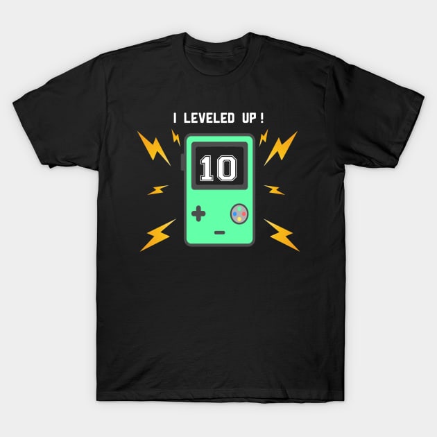 I leveled up 10 years old video games T-Shirt by Flipodesigner